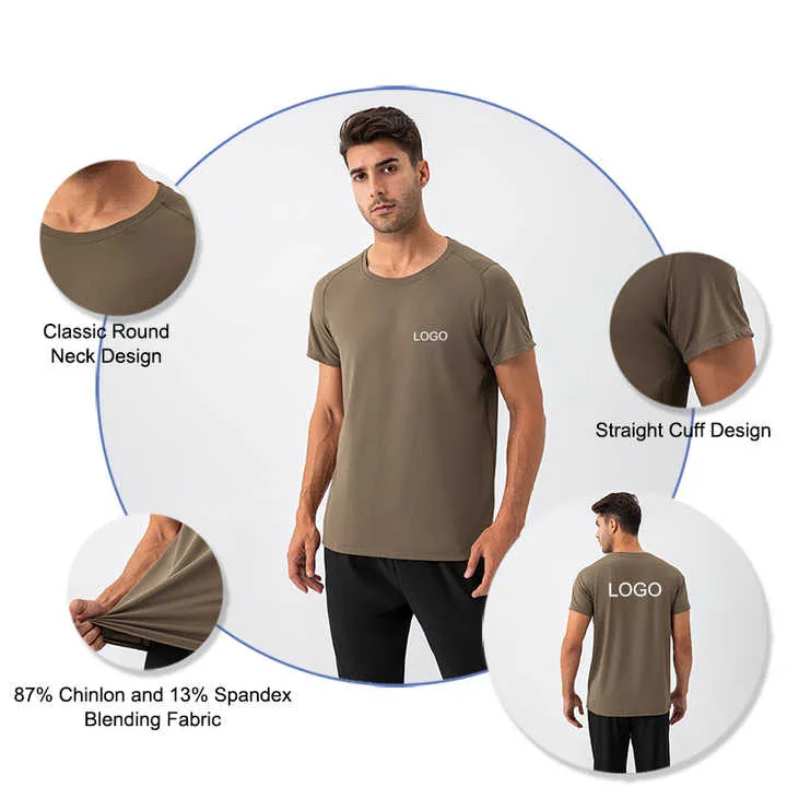 تي شيرت رياضي للرجال -  Woven Knitted Quick Dry Men's Sports