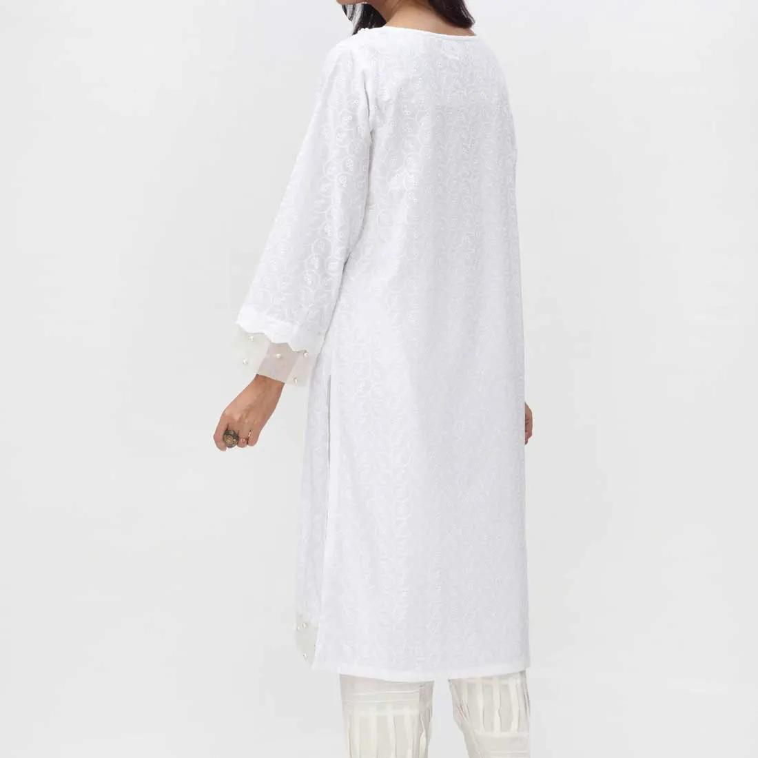 1PC- Embroidered ChikanKari Shirt PS4080