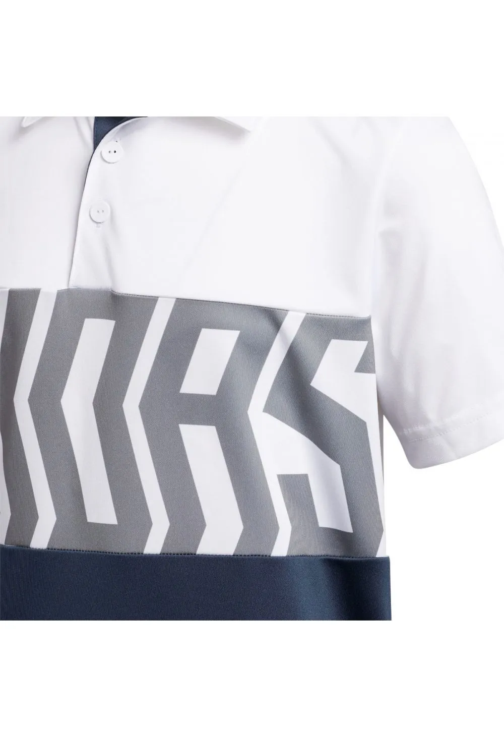 adidas Junior Print Colour Blocking Polo Shirt GM4116