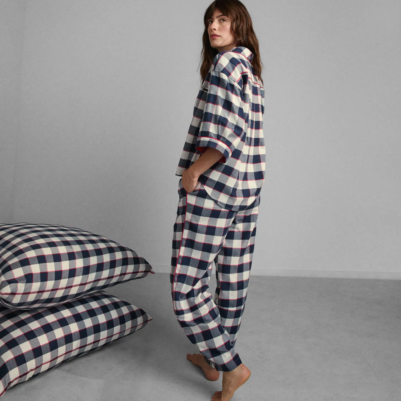 Brushed Flannel Shaped Pant