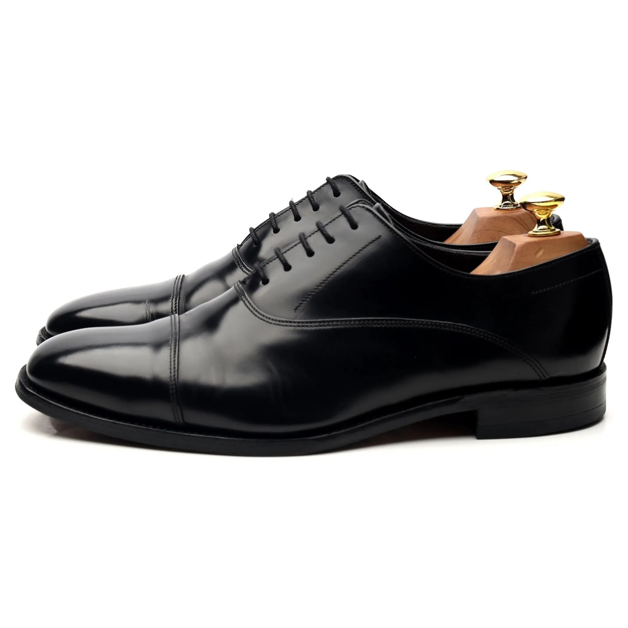 'Cagney' Black Leather Oxford UK 8 F