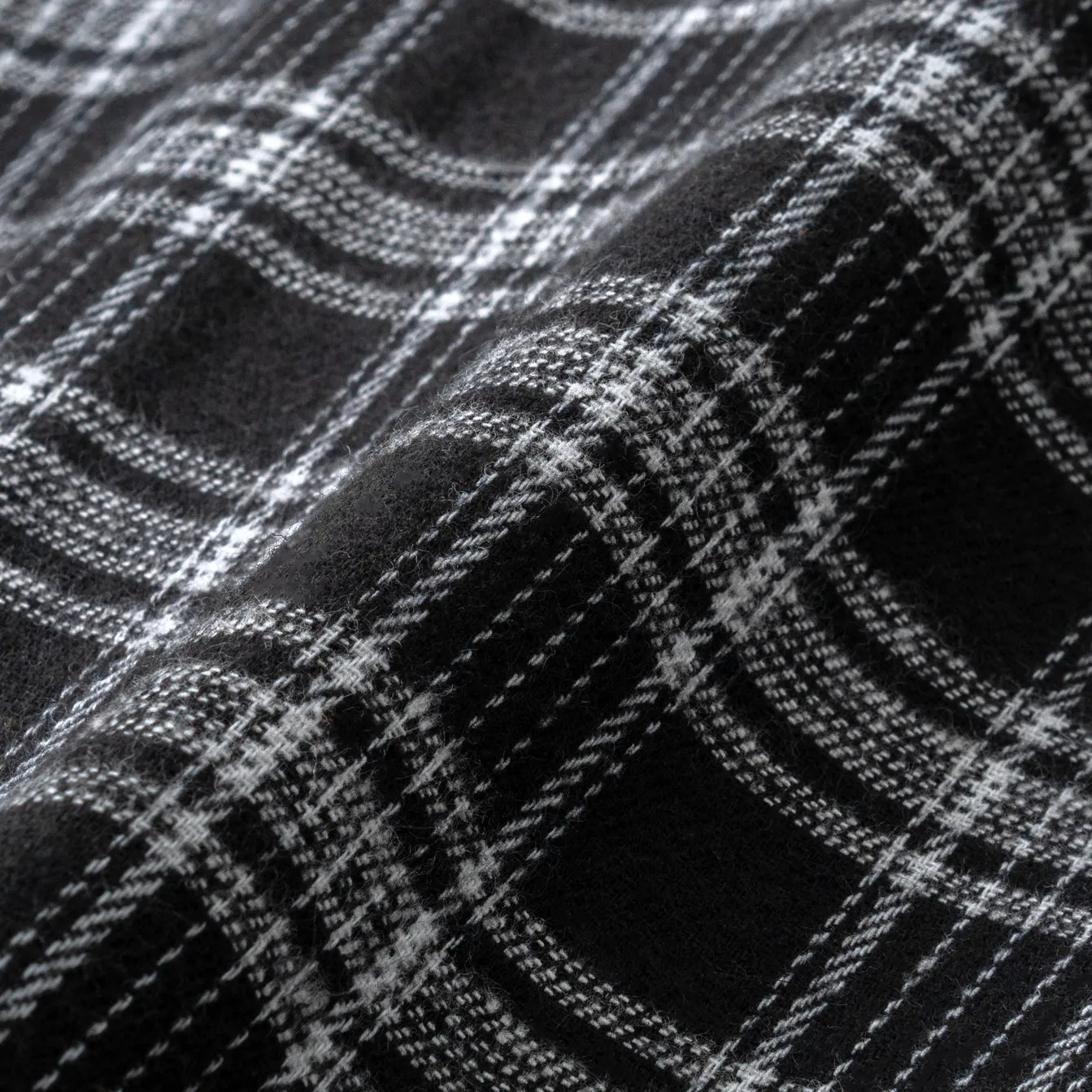 College Days Flannel Short Sleeve - Black White