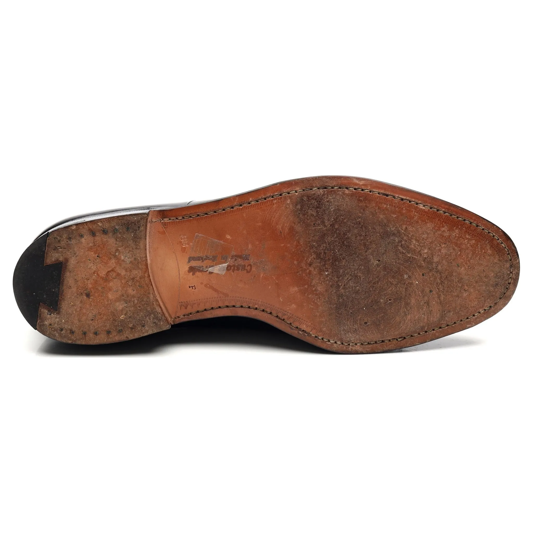 'Consul' Black Leather Oxford UK 8.5 F