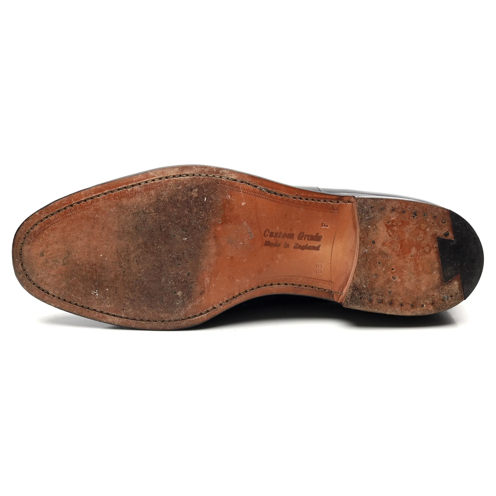 'Consul' Black Leather Oxford UK 8.5 F