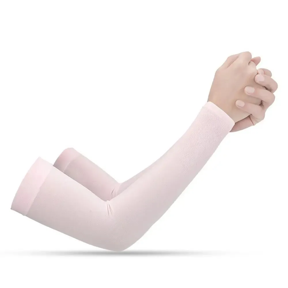 Cooling Ice Silk Arm Sleeves - UV Protection for Sports