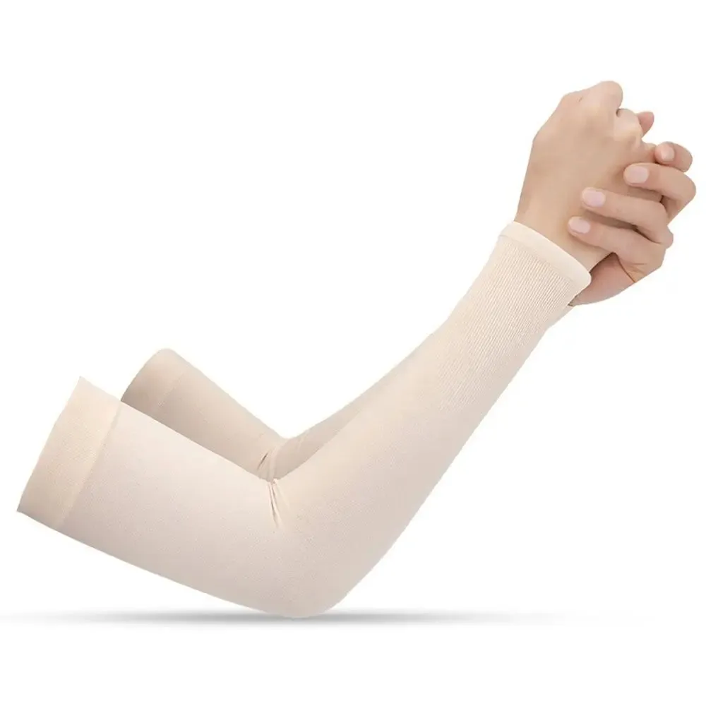 Cooling Ice Silk Arm Sleeves - UV Protection for Sports
