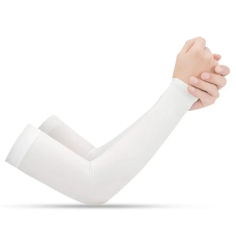 Cooling Ice Silk Arm Sleeves - UV Protection for Sports
