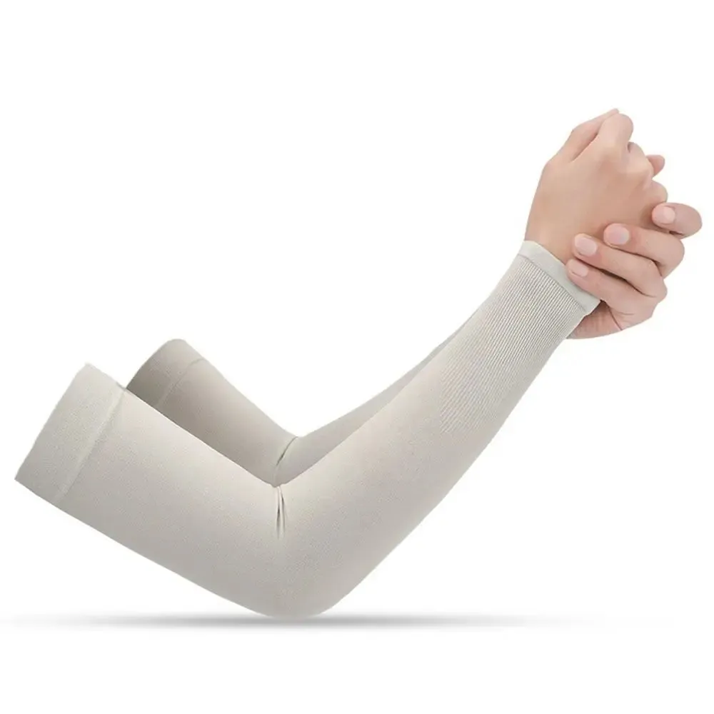 Cooling Ice Silk Arm Sleeves - UV Protection for Sports