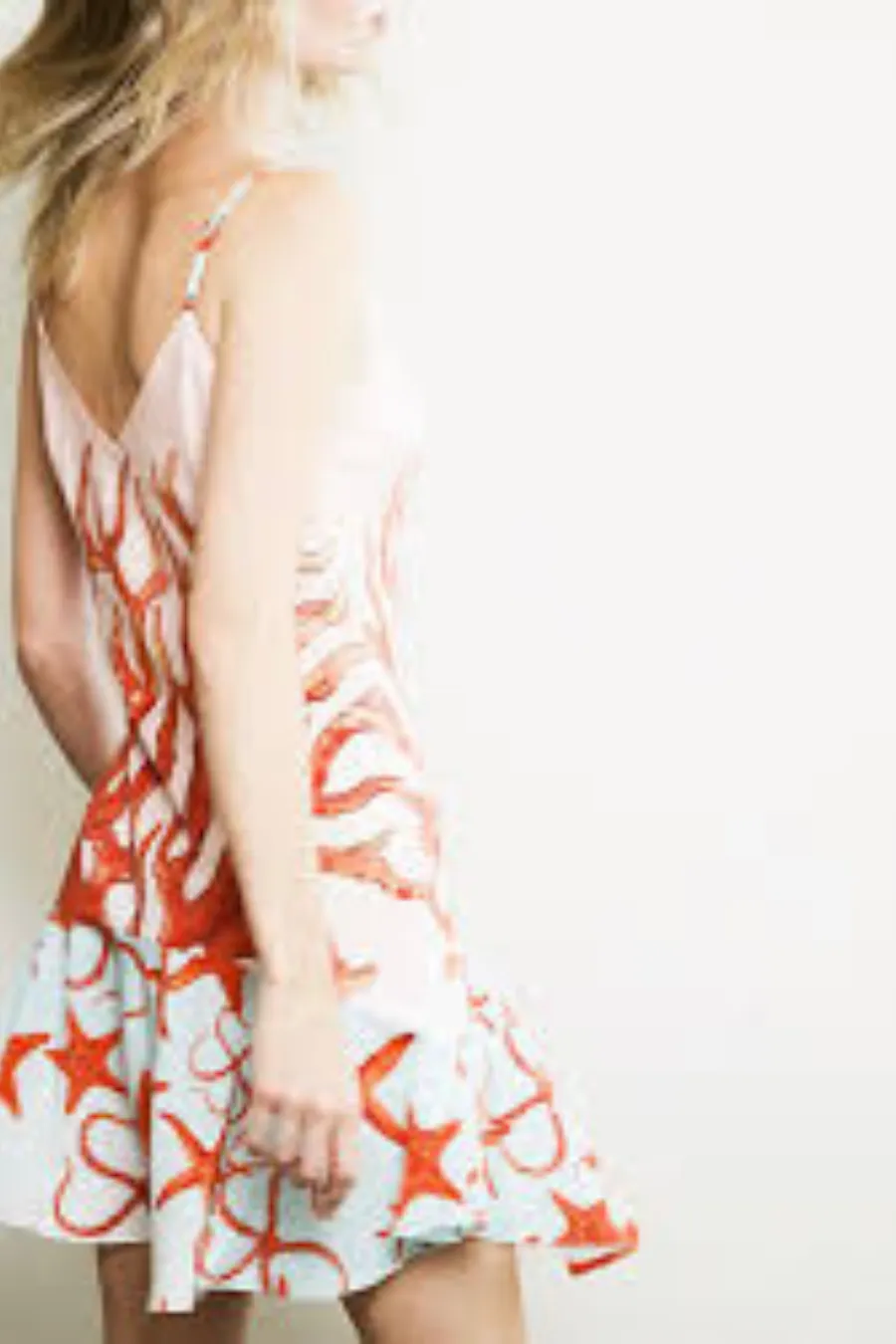 Coral Lyra Mini Dress