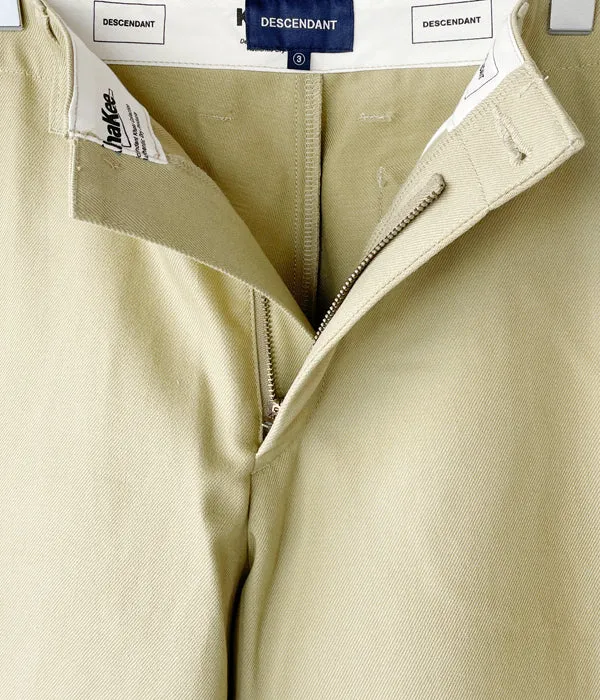 DESCENDANT/BOULE COTTON TWILL TROUSERS OG (KhaKee)