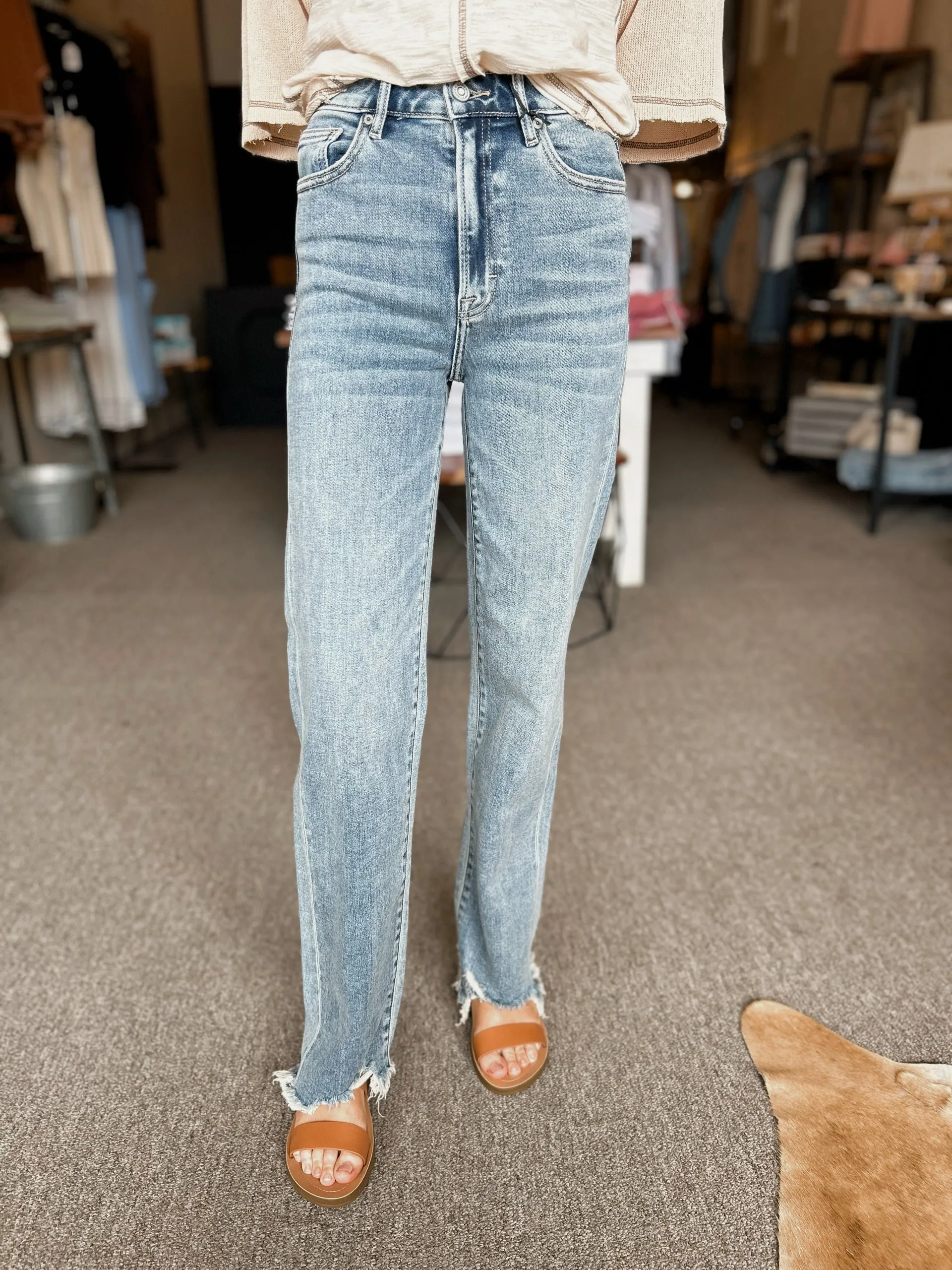 Ella Medium Washed Hidden Denim