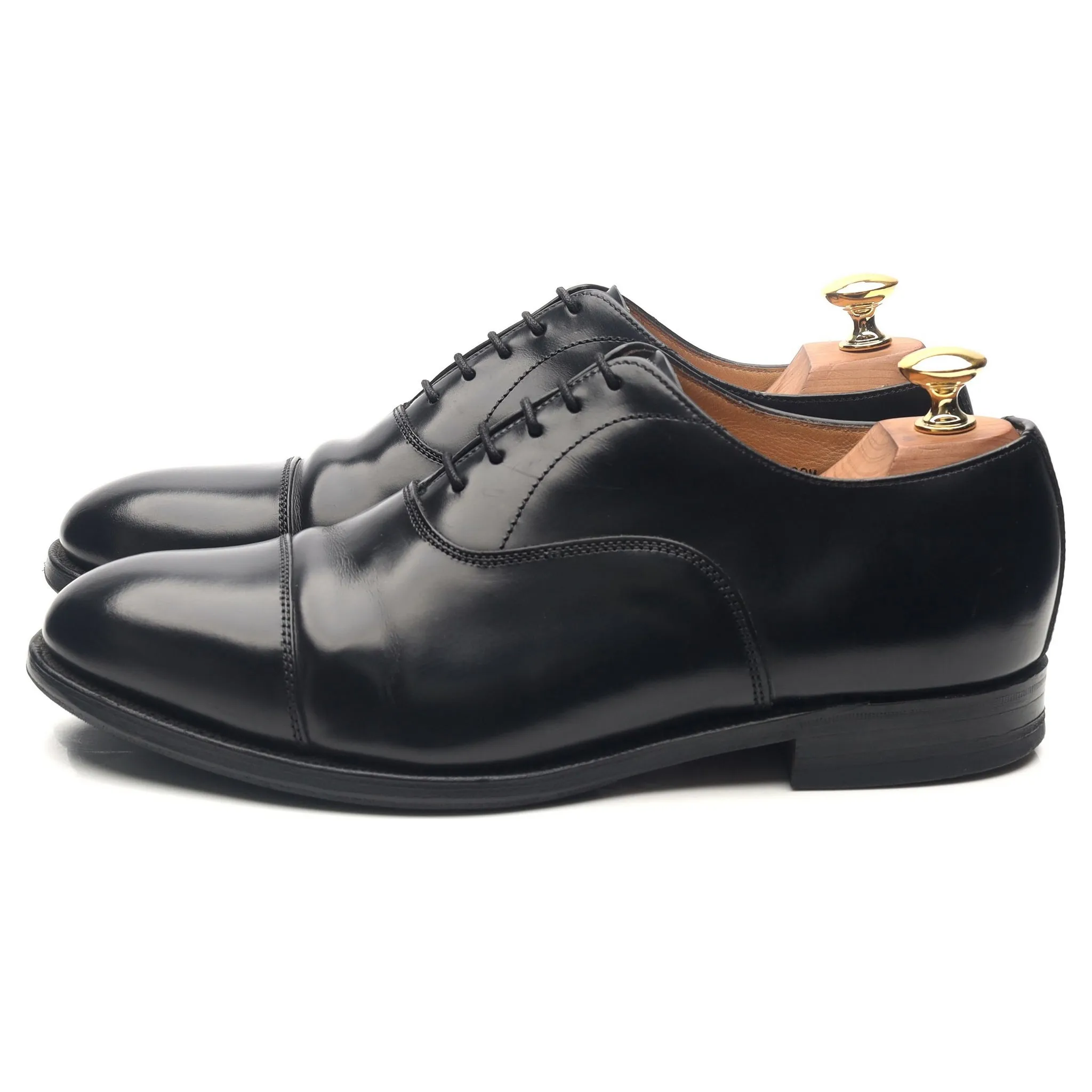 'Epsom' Black Leather Oxford UK 6.5 F