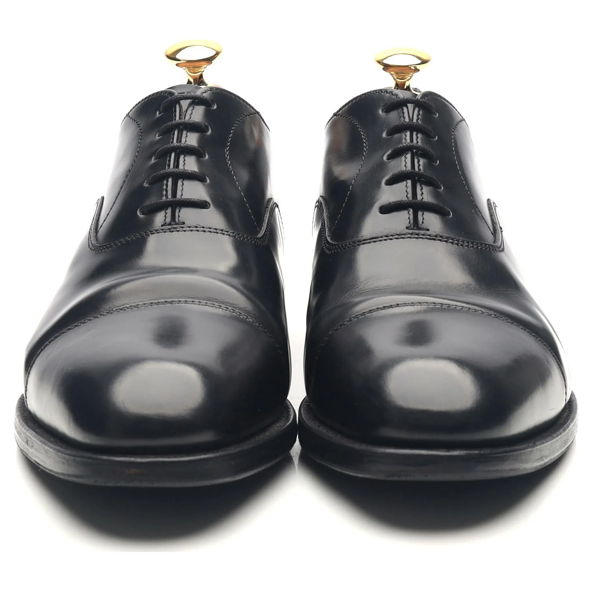 'Epsom' Black Leather Oxford UK 6.5 F