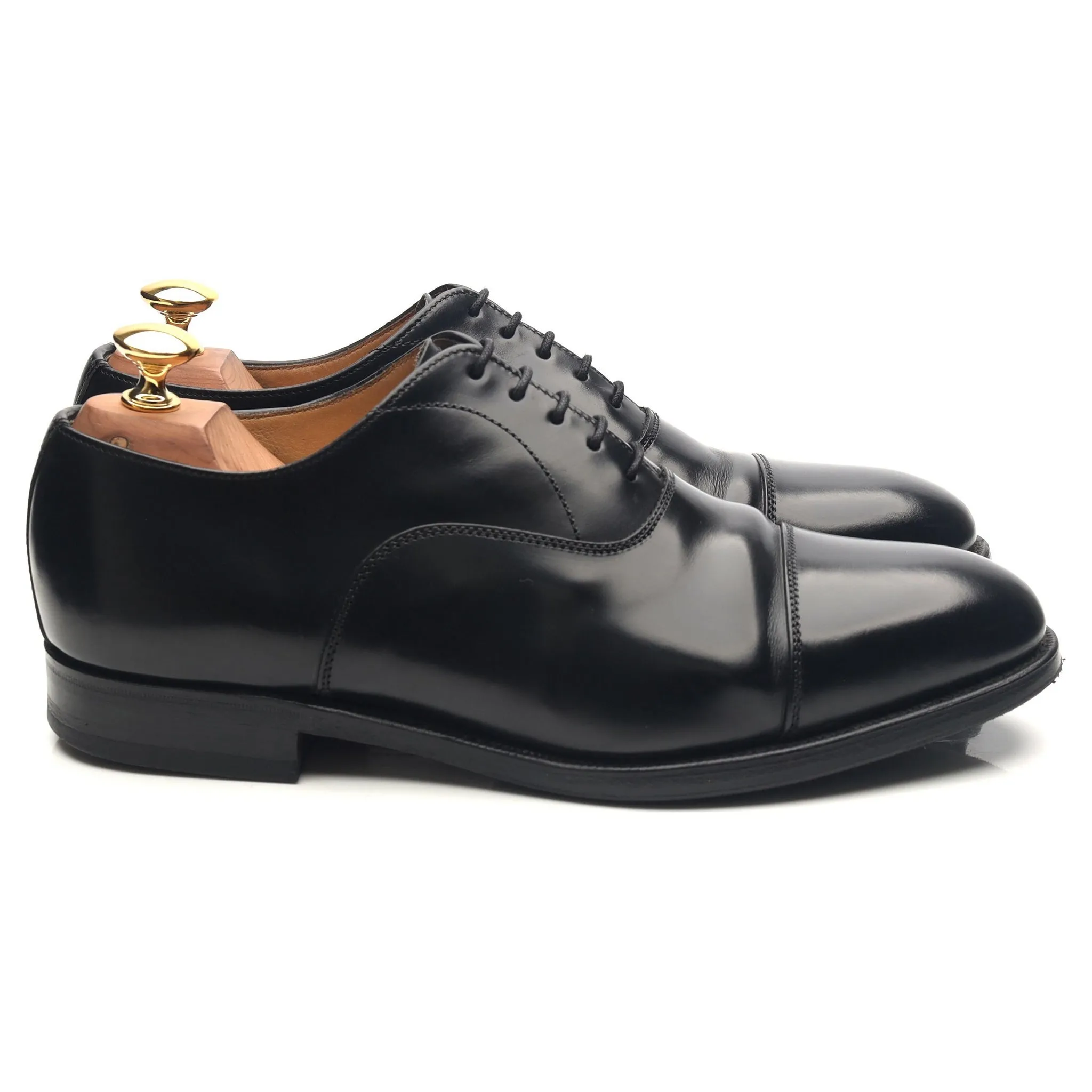 'Epsom' Black Leather Oxford UK 6.5 F
