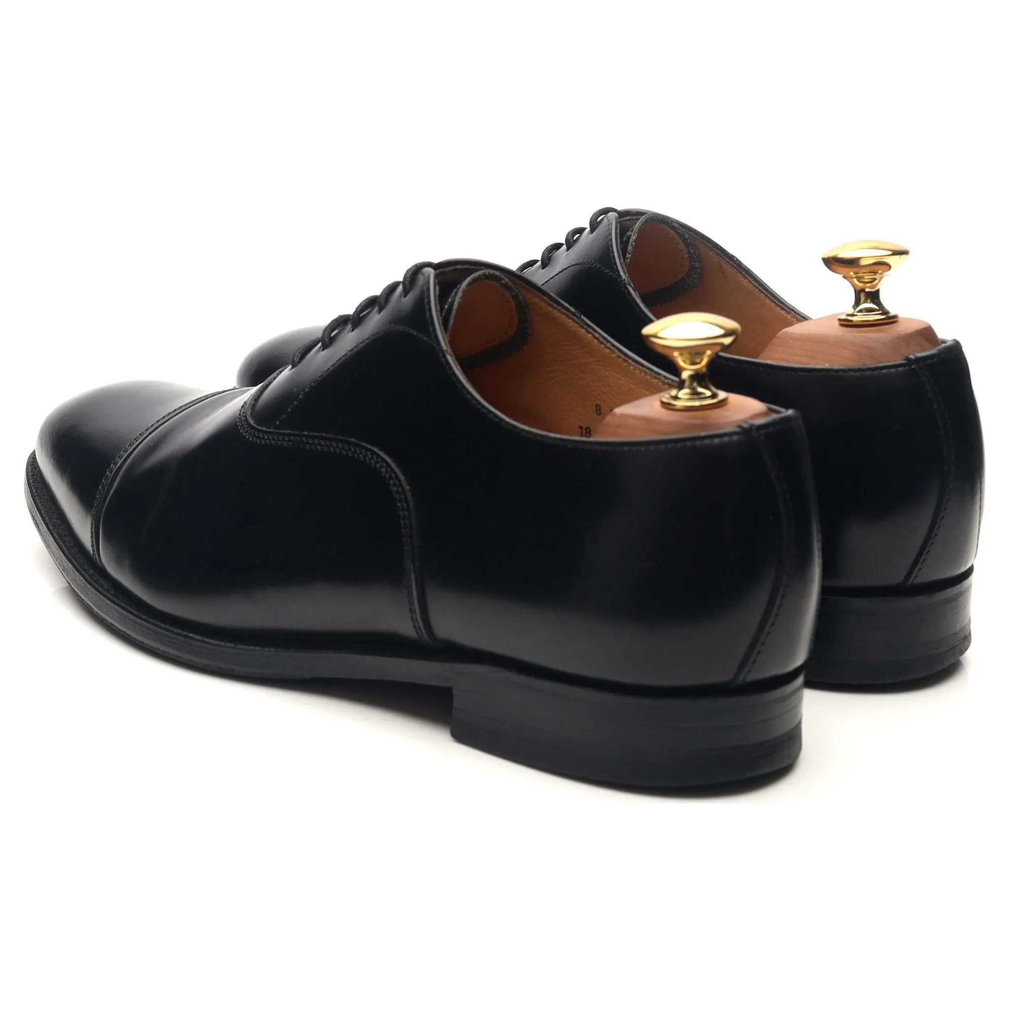 'Epsom' Black Leather Oxford UK 6.5 F