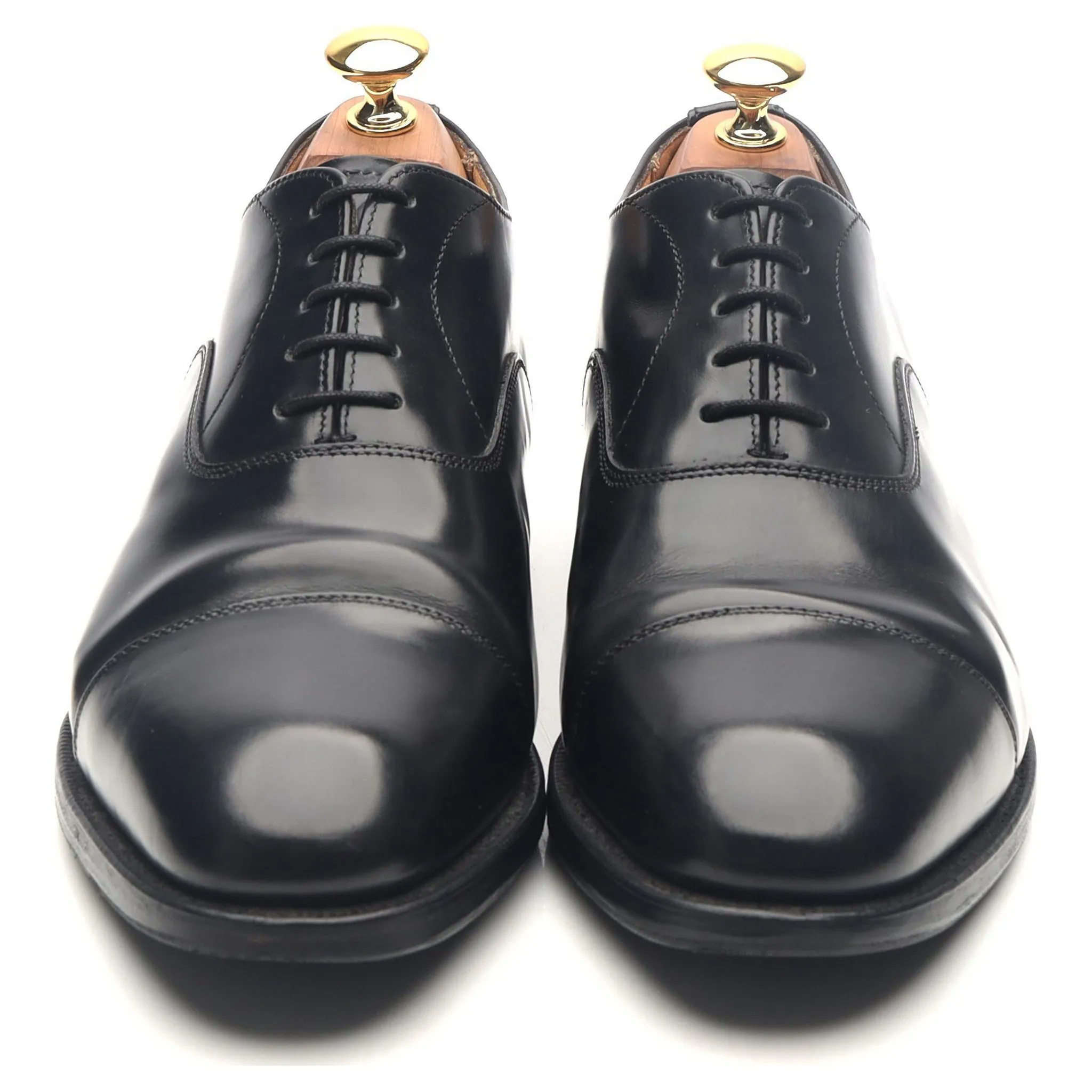 'Epsom' Black Leather Oxford UK 6.5 F