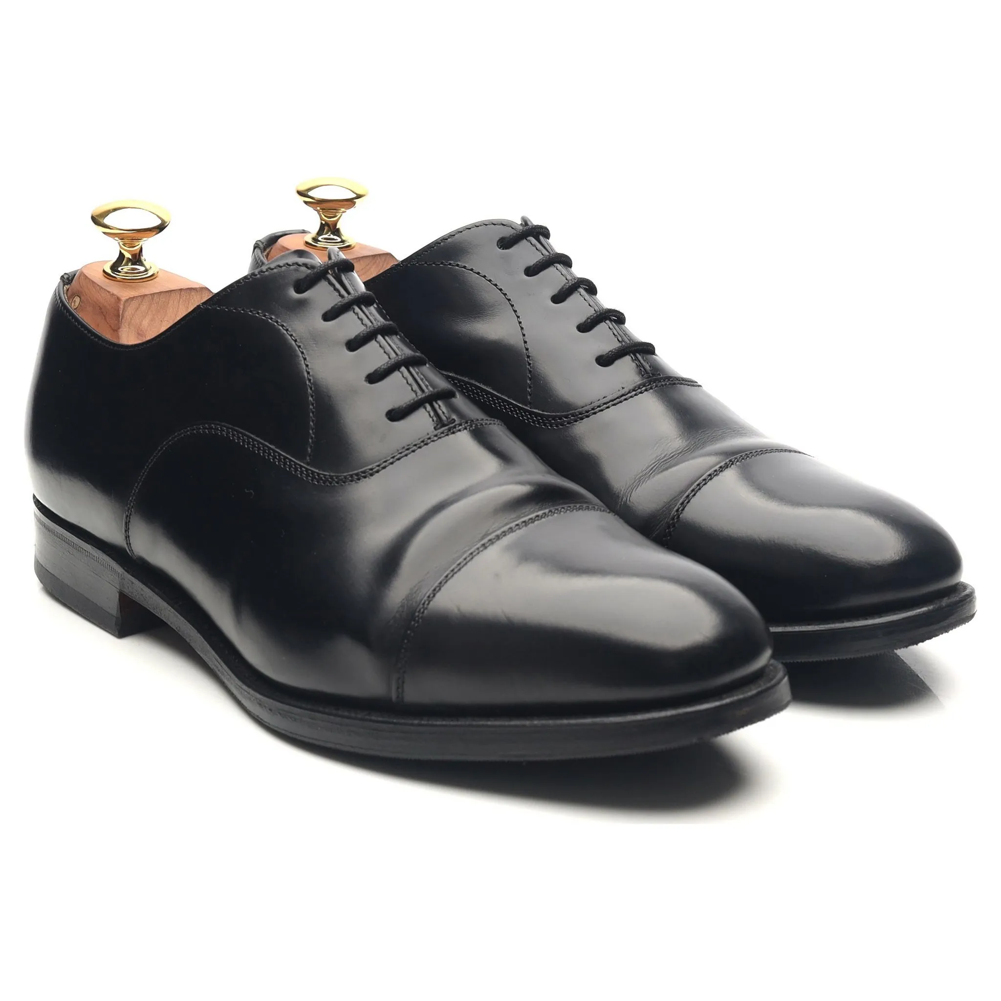 'Epsom' Black Leather Oxford UK 6.5 F