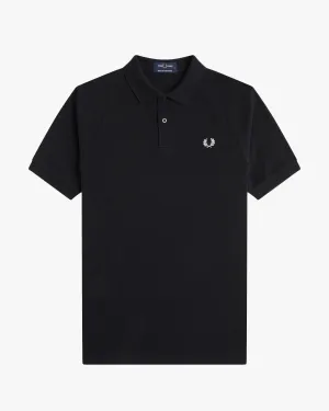 Fred Perry Textured Pique Polo Shirt - Black