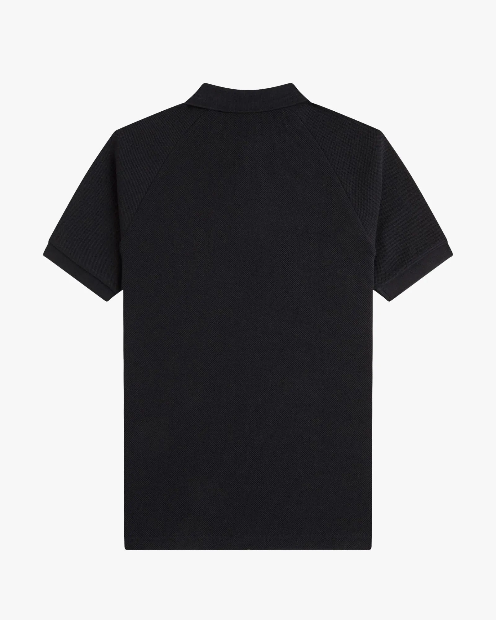 Fred Perry Textured Pique Polo Shirt - Black
