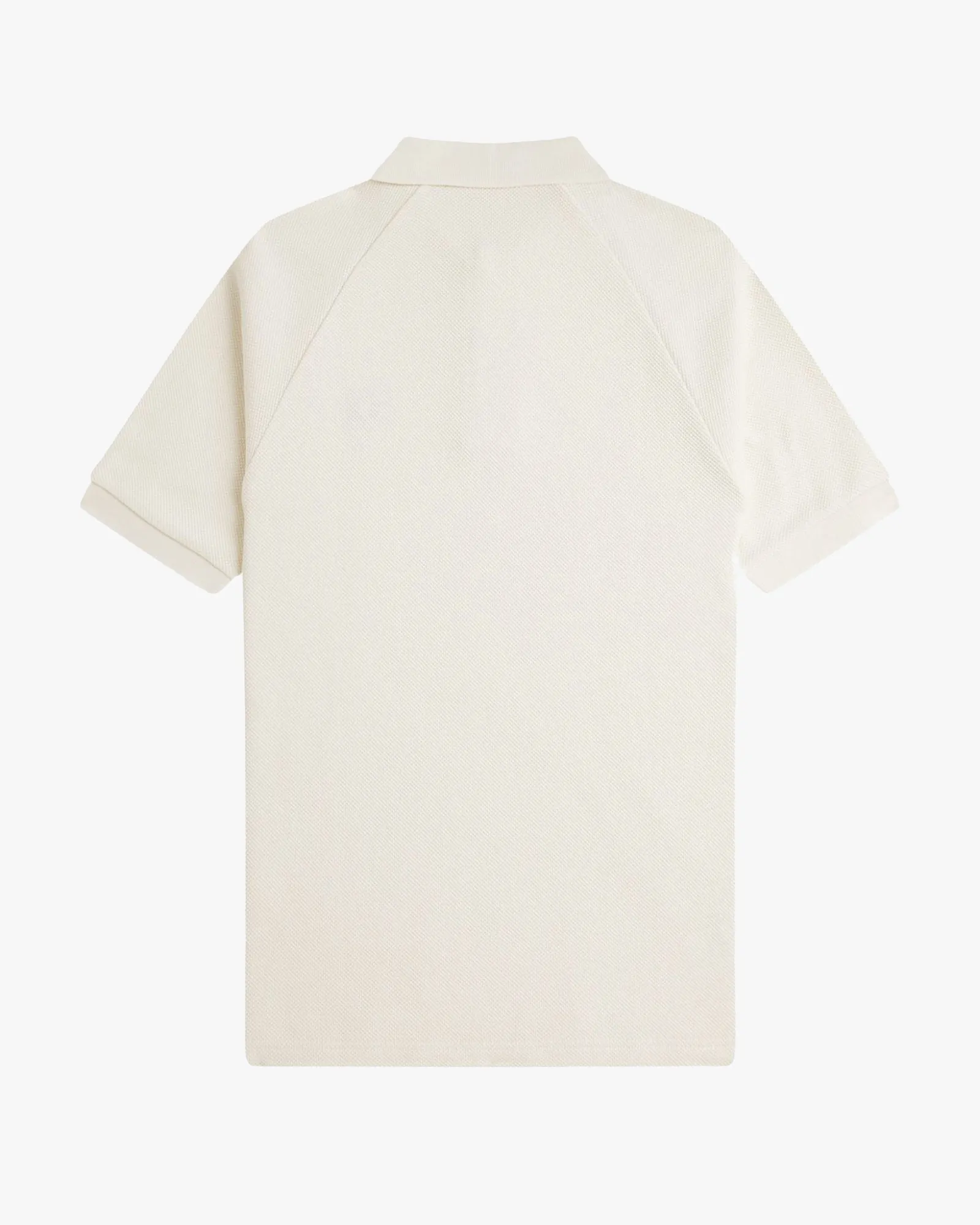 Fred Perry Textured Pique Polo Shirt - Ecru