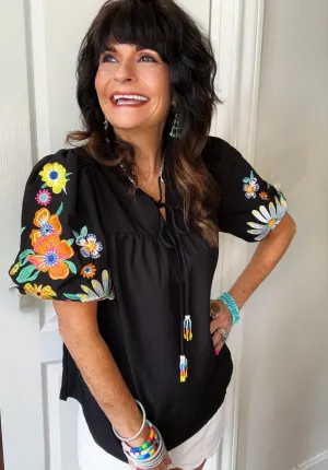Full Bloom Embroidered Top