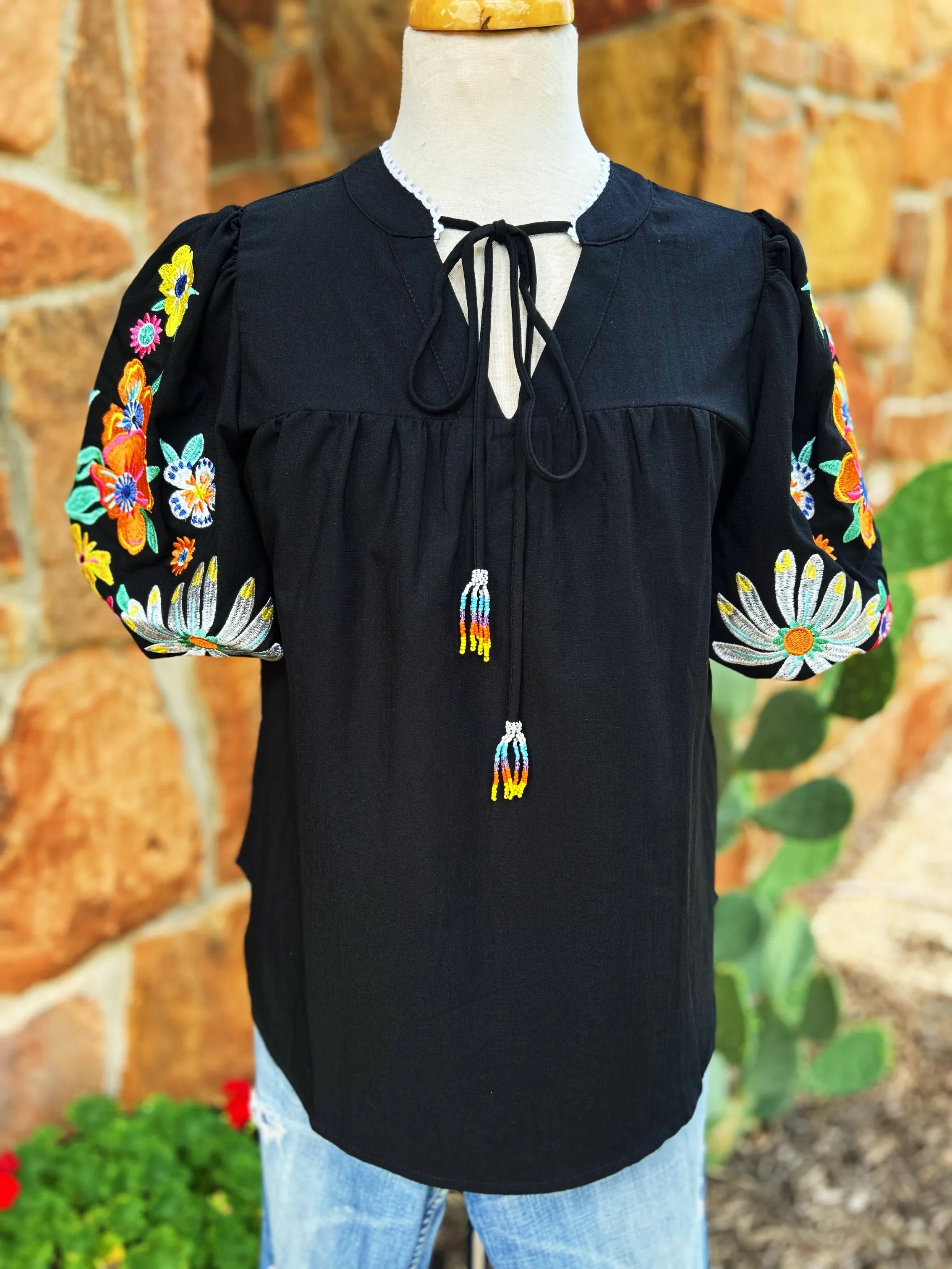 Full Bloom Embroidered Top