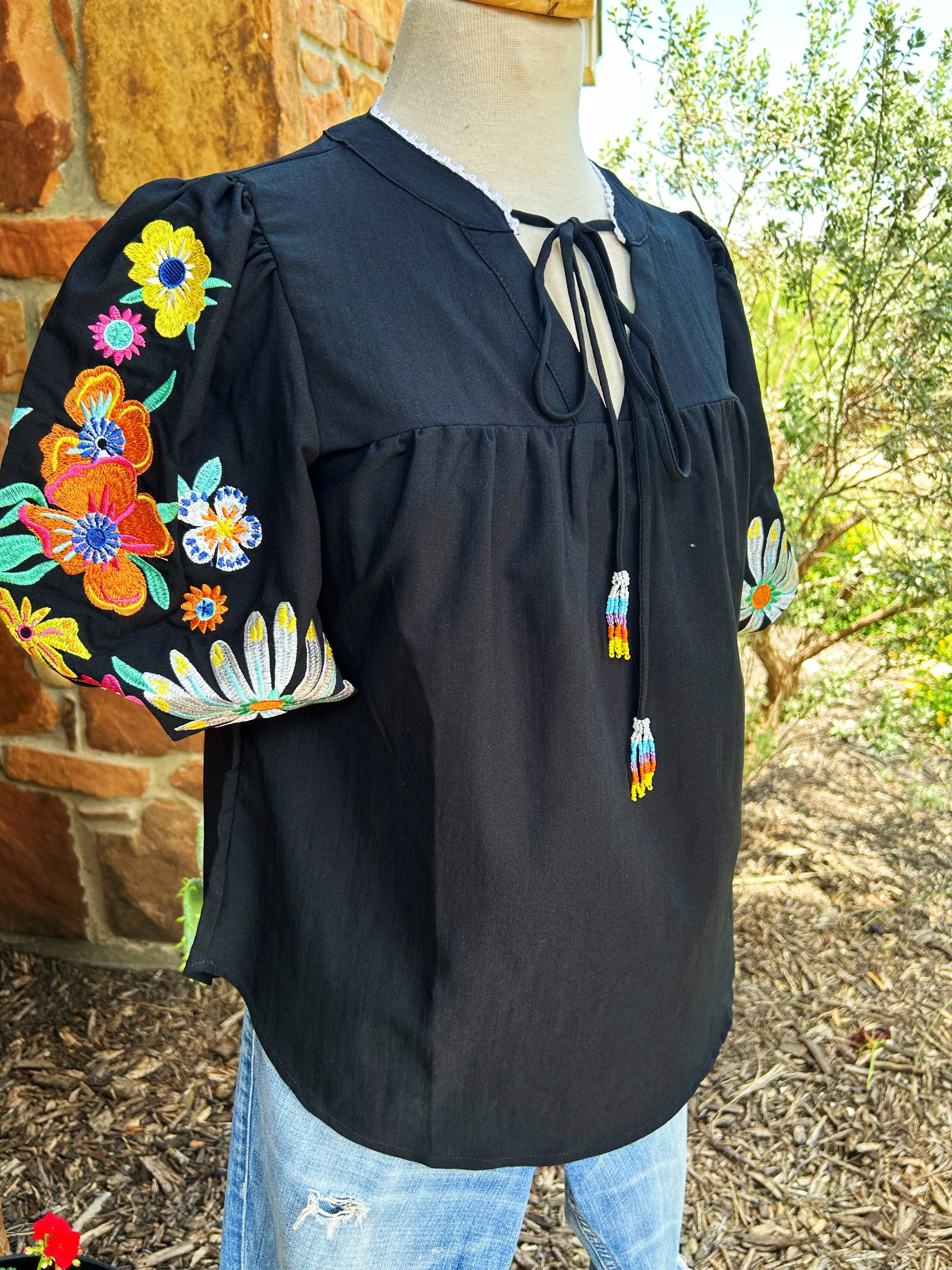 Full Bloom Embroidered Top