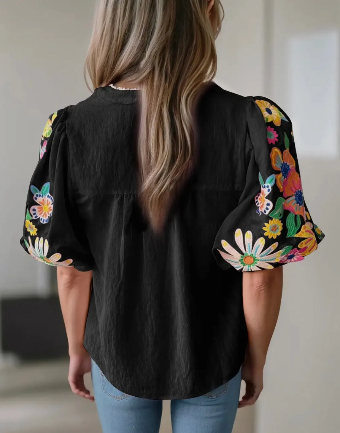 Full Bloom Embroidered Top
