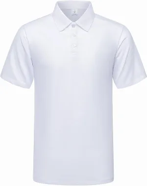 Men's Golf Polo Shirts,Casual Regular Fit Dry Fit Short Sleeve Moisture Wicking Collared T-Shirt(Order A Size Up)
