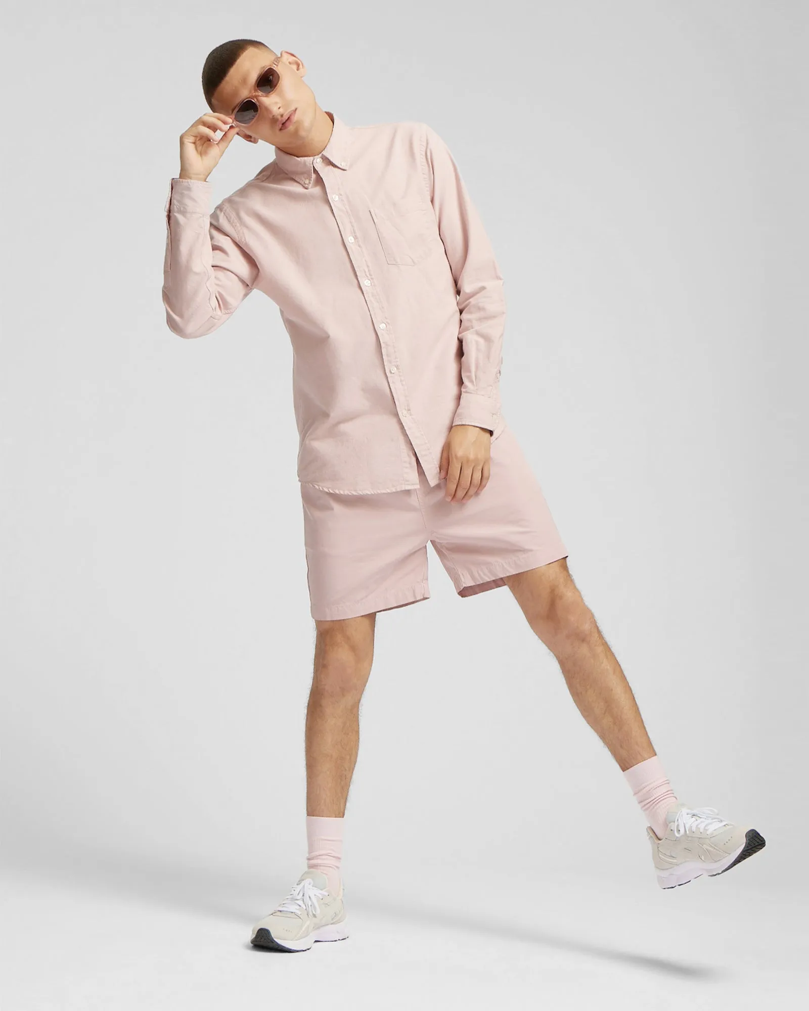 Organic Button Down Shirt - Storm Grey