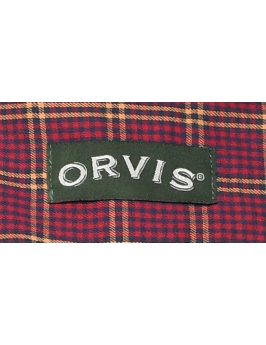 Orvis Red Checked Shirt - M