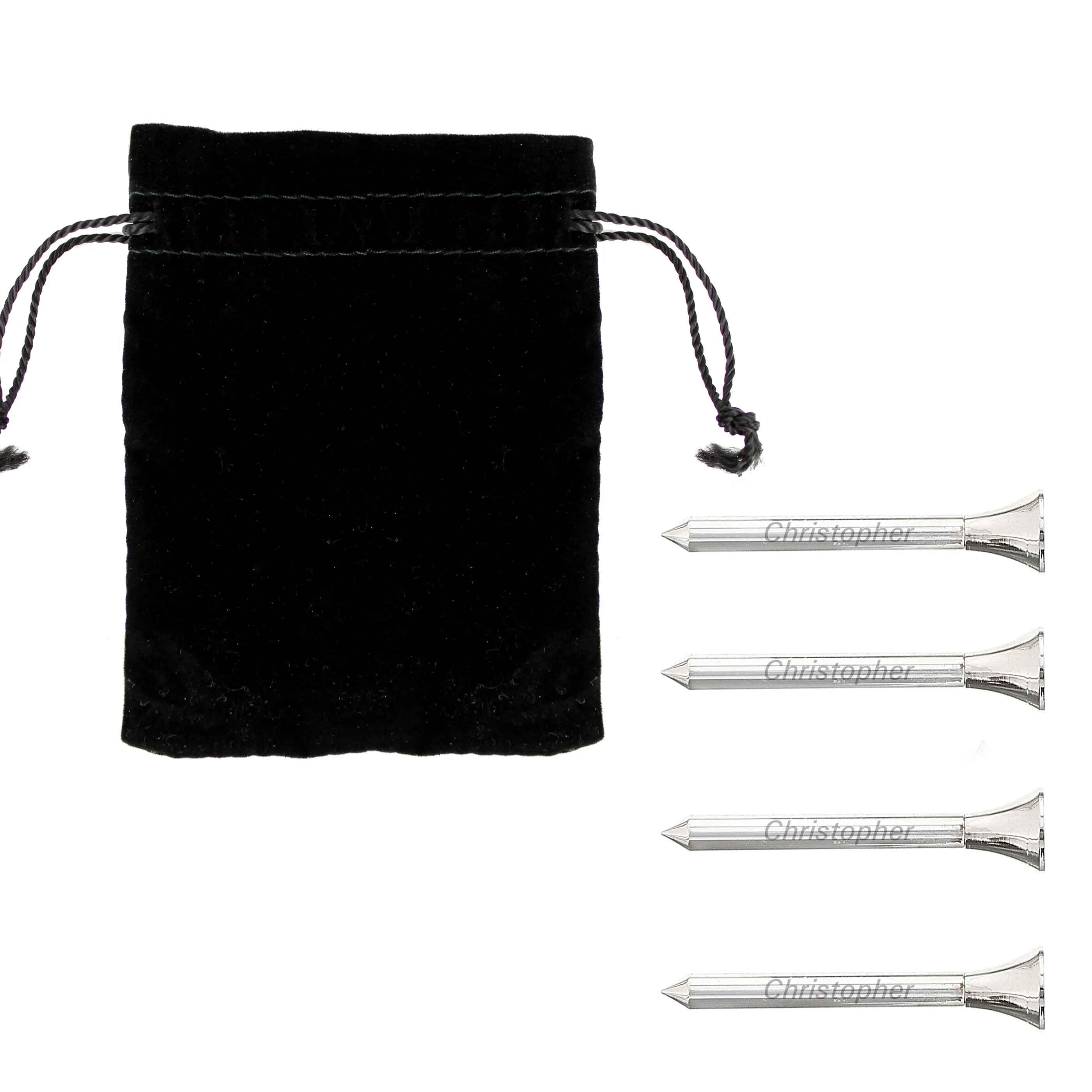 Personalised Pack Of 4 Golf Tees