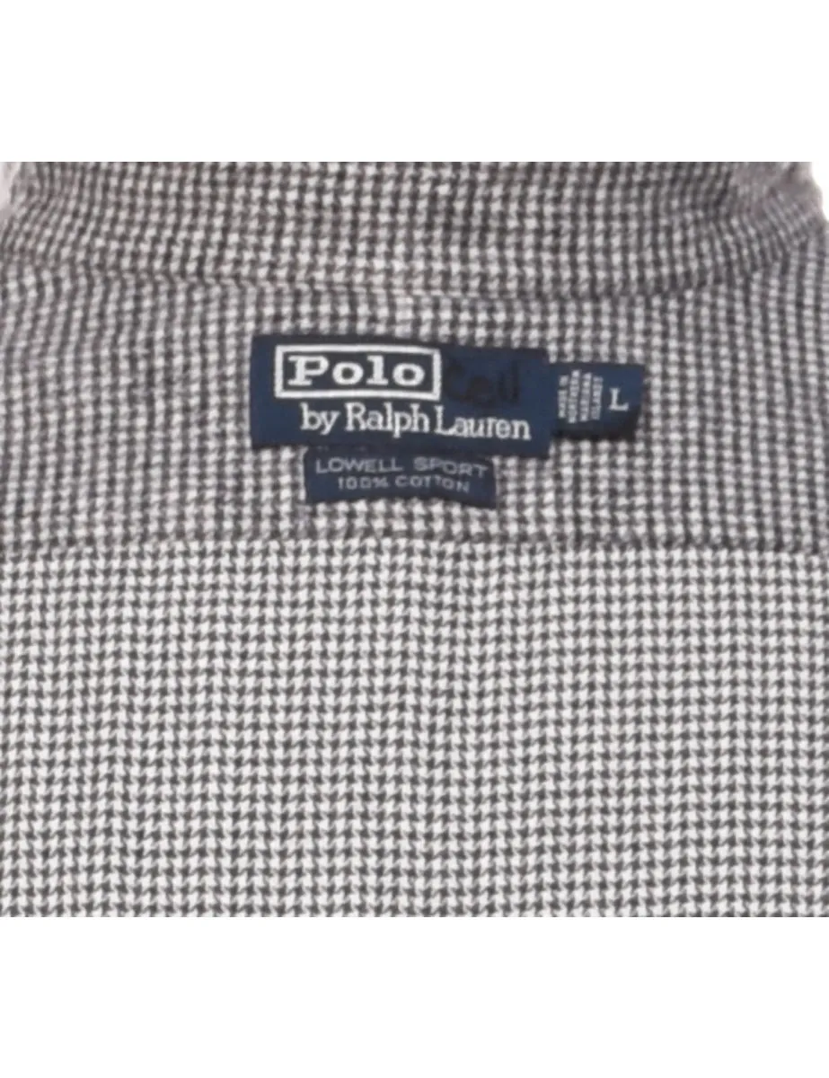 Ralph Lauren Grey Dogtooth Shirt - L