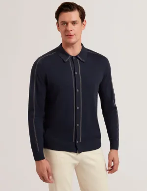 Ritar Regular Embroidered Shirt Navy