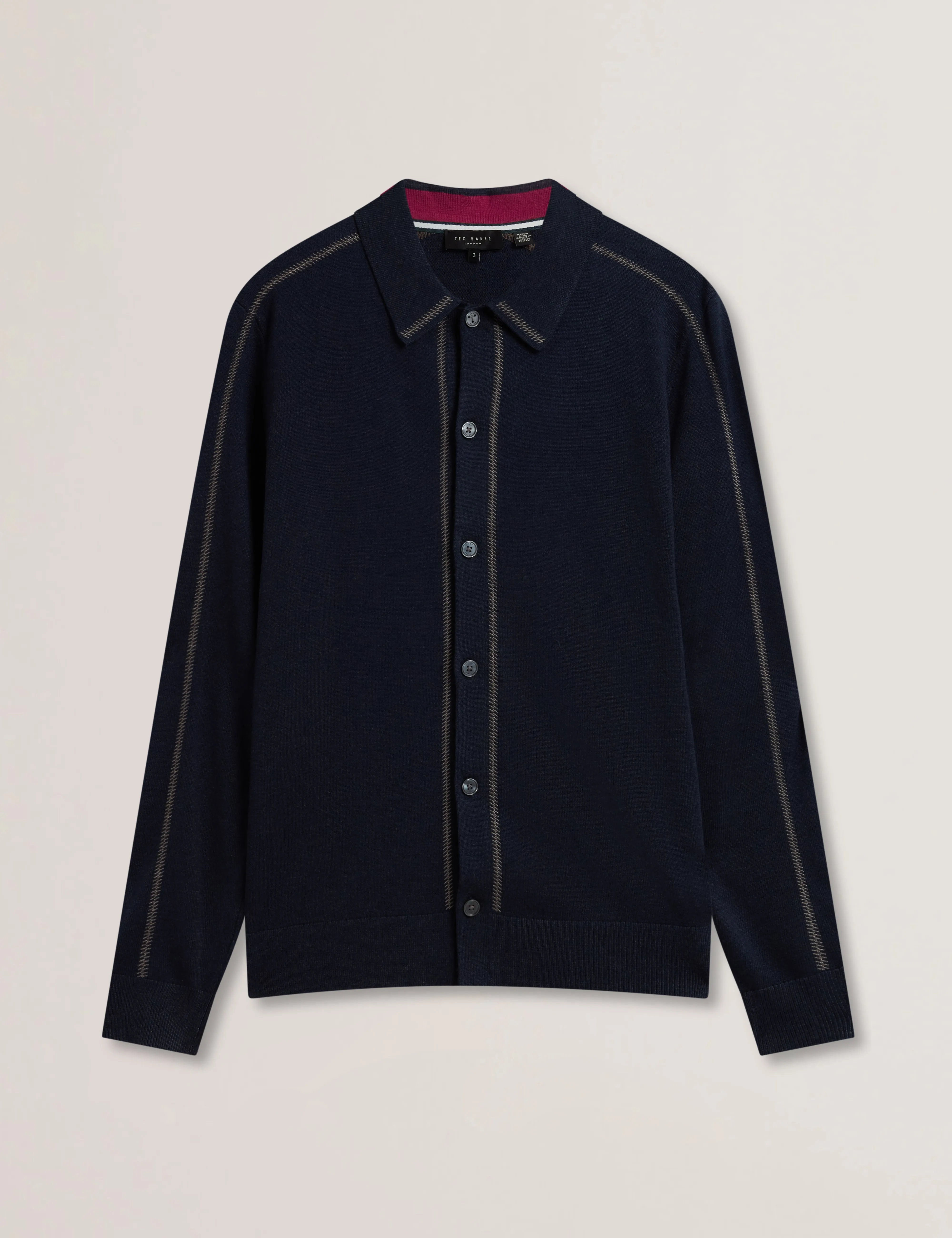 Ritar Regular Embroidered Shirt Navy