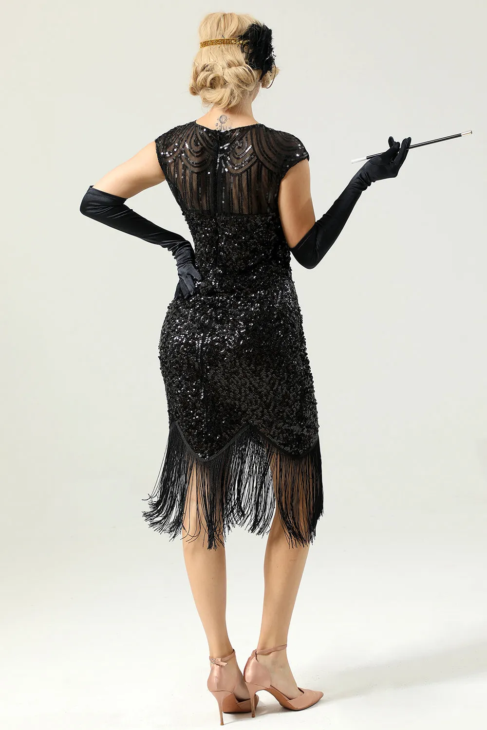 Sequin Fringe Dress