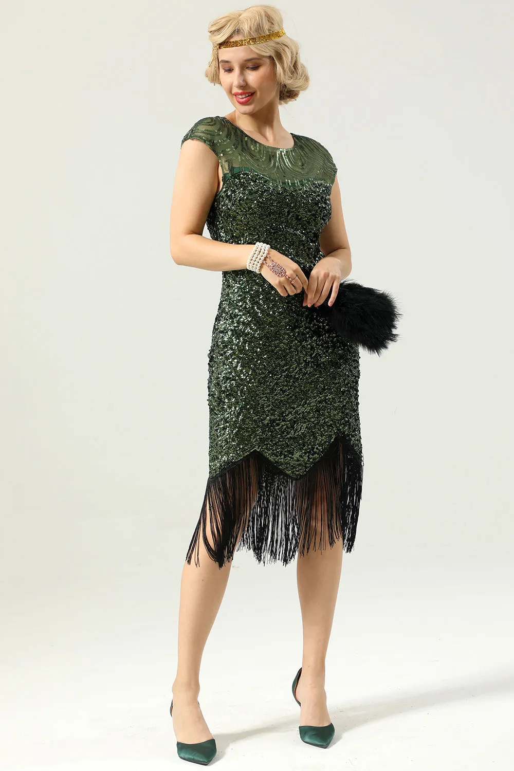 Sequin Fringe Dress