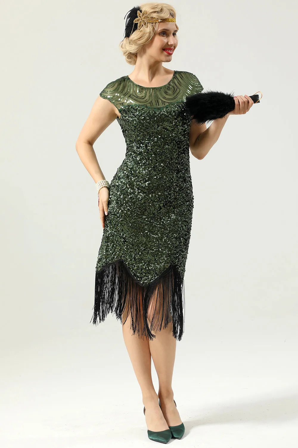 Sequin Fringe Dress