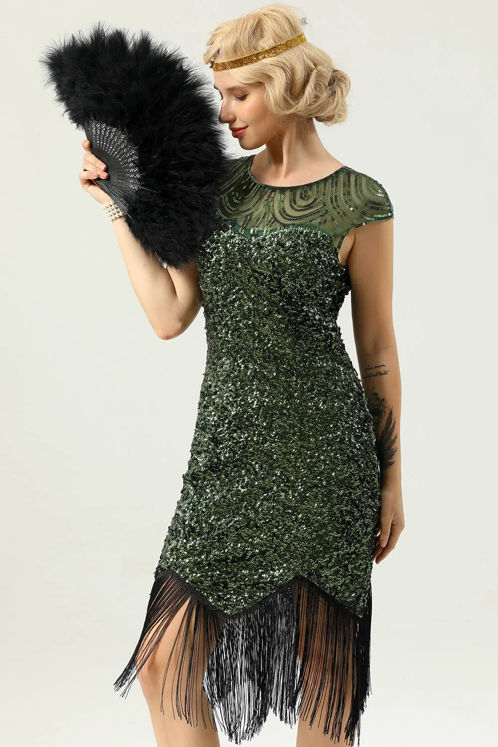 Sequin Fringe Dress