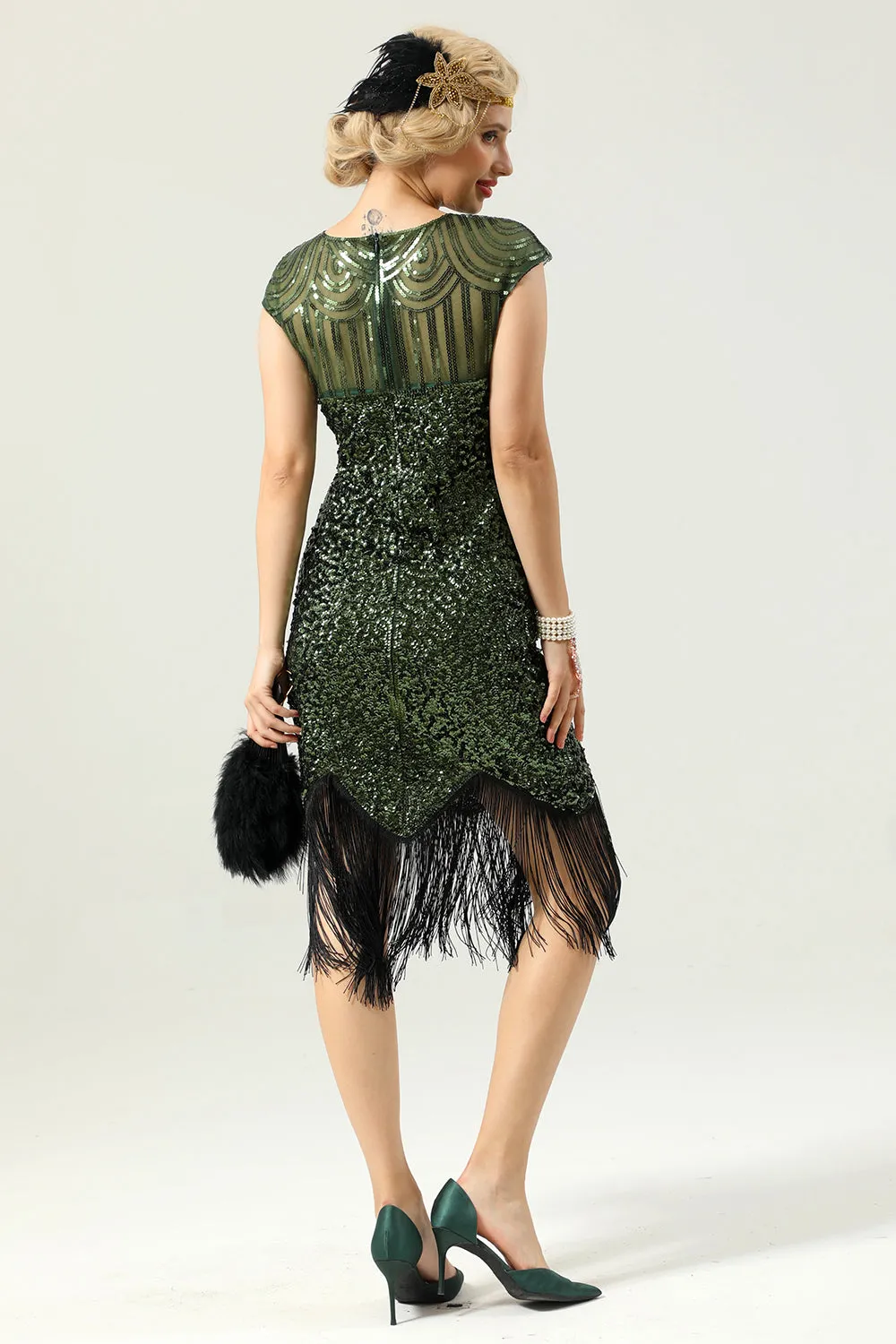 Sequin Fringe Dress