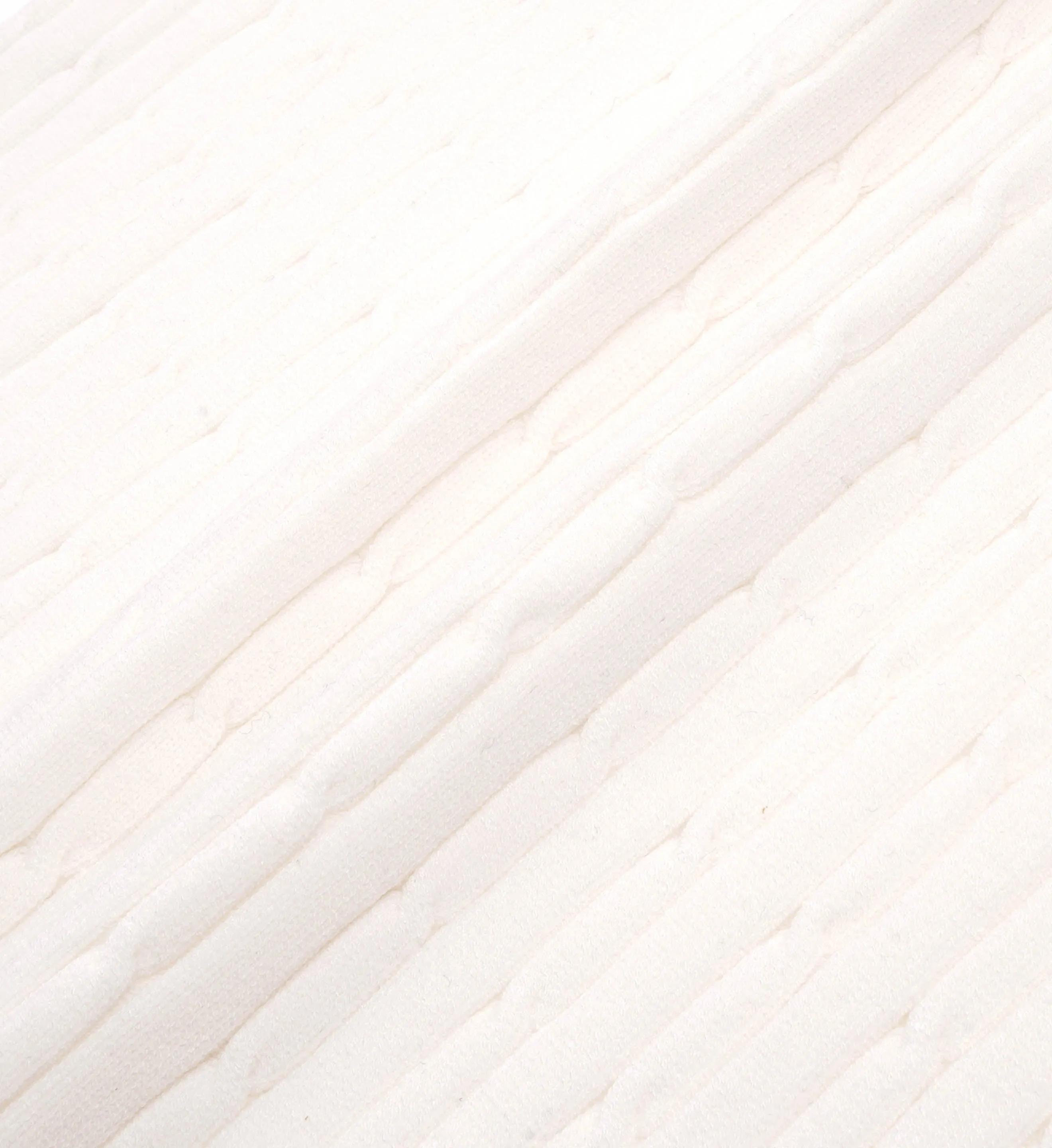 Serif Logo Mini Cable Polo - Off White/Navy/Red