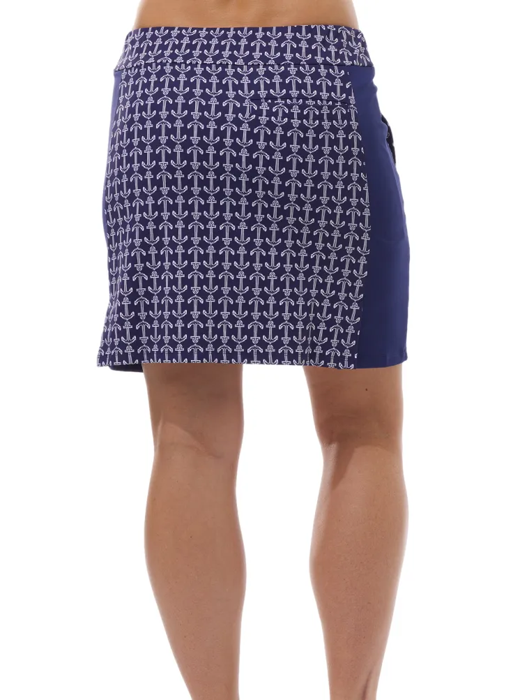 Solstyle Print Golf Skort [Anchors Away]