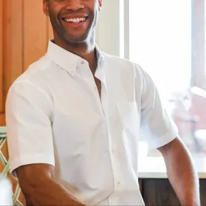 The White Short Sleeve Mayfield Oxford Custom Shirt