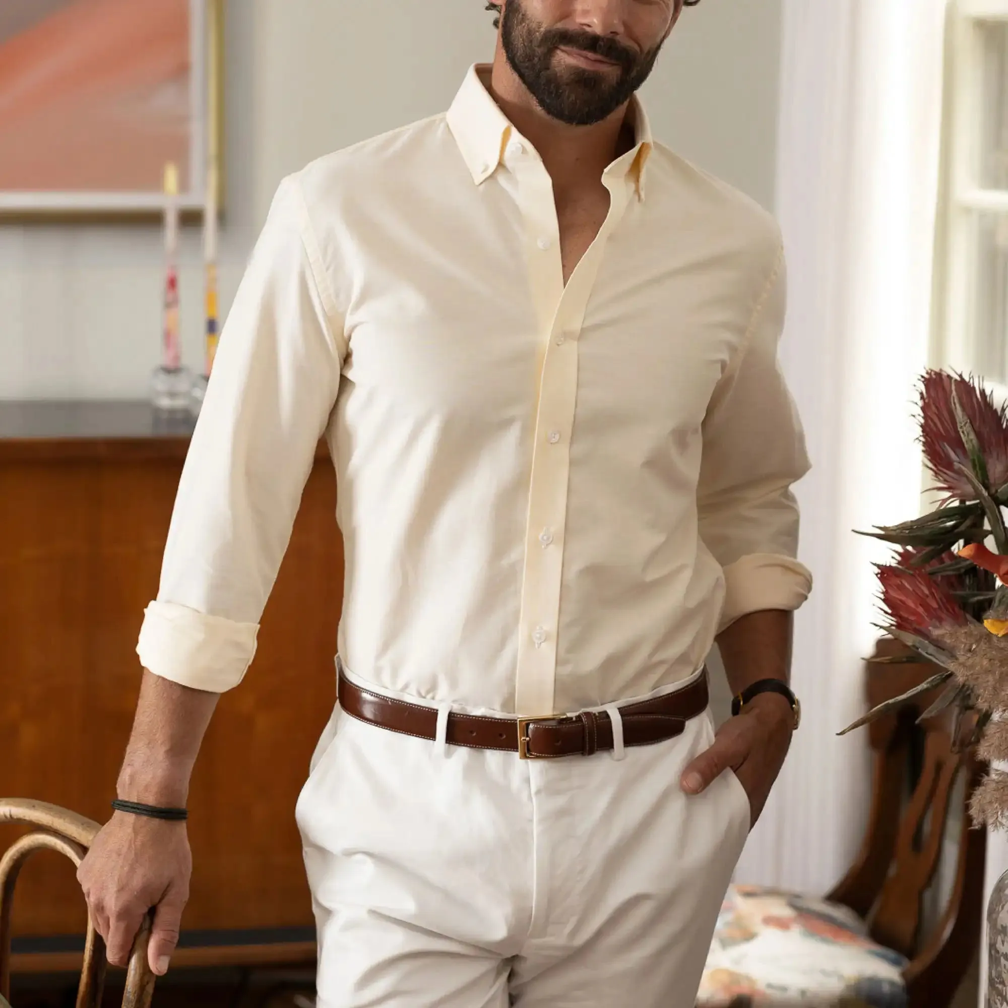The Yellow Mayfield Oxford Custom Shirt