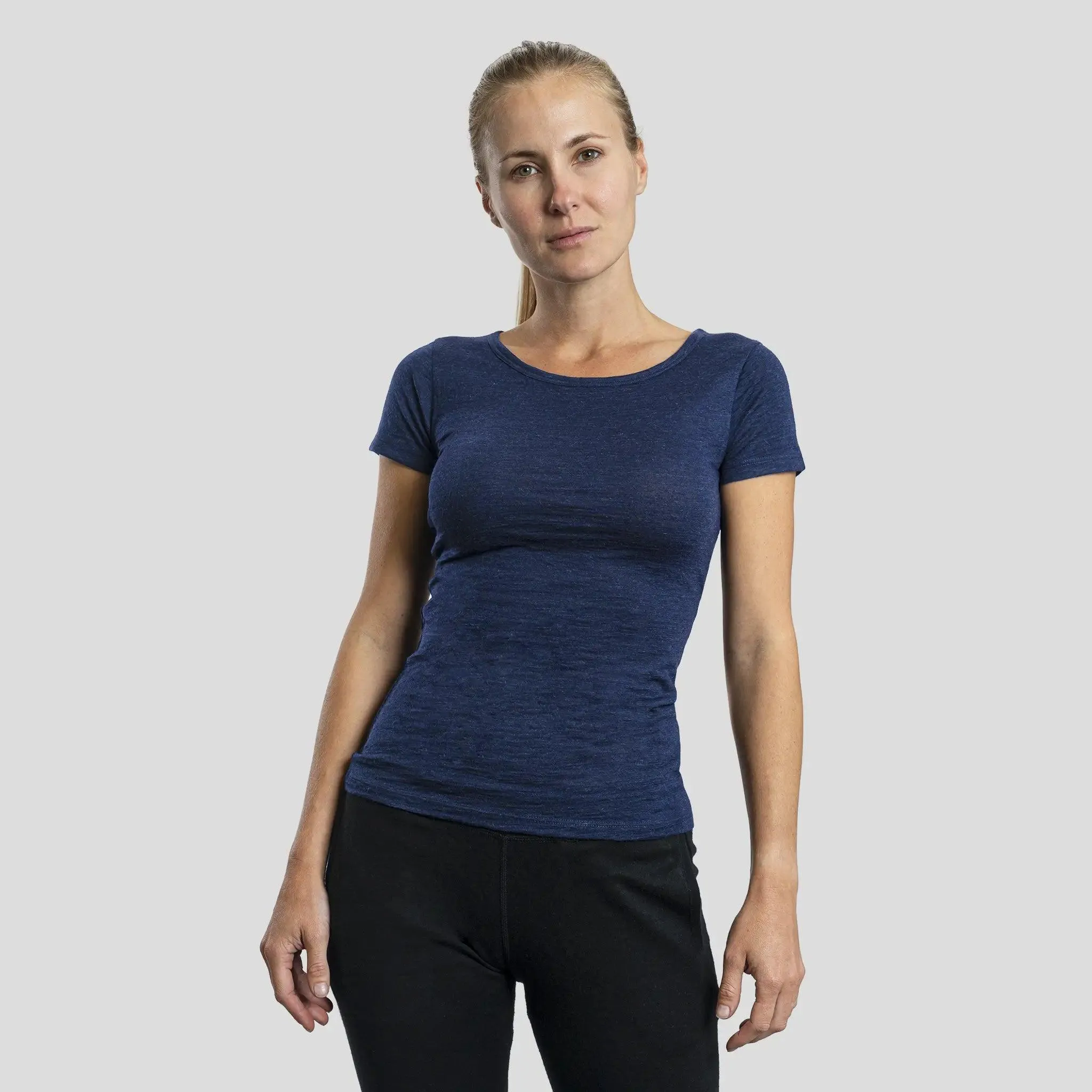 Women's Alpaca Wool T-Shirt: 160 Ultralight Crew Neck